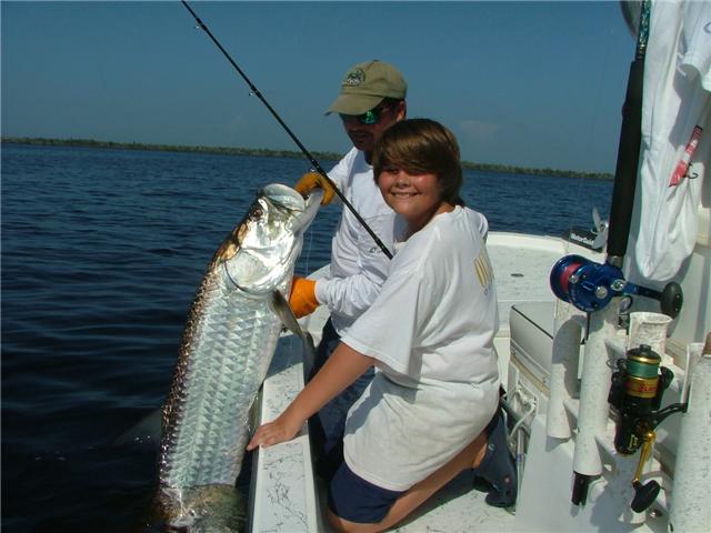 August and September "Blackwater" tarpon fishing near the headwaters of Charlotte Harbor.