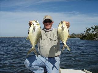 Pompano fishing on the flats of Charlotte Harbor, Pine Island and Fort Myers during the fall months.