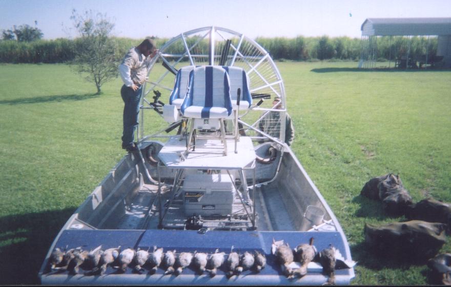fishing and hunting guide airboat