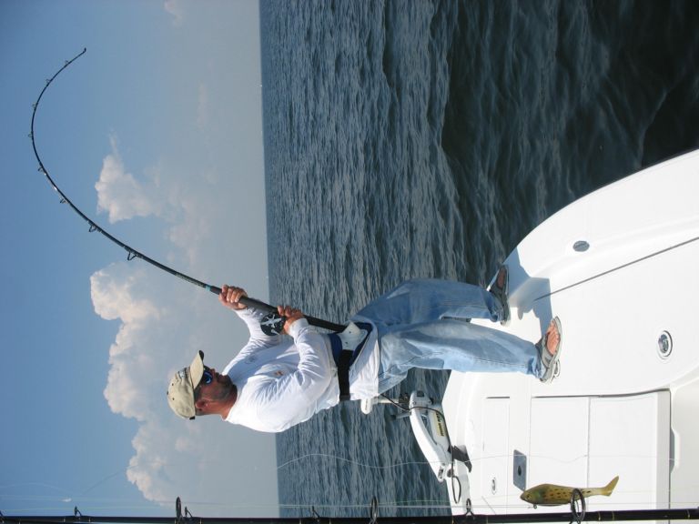 Captain fishting a Tarpon