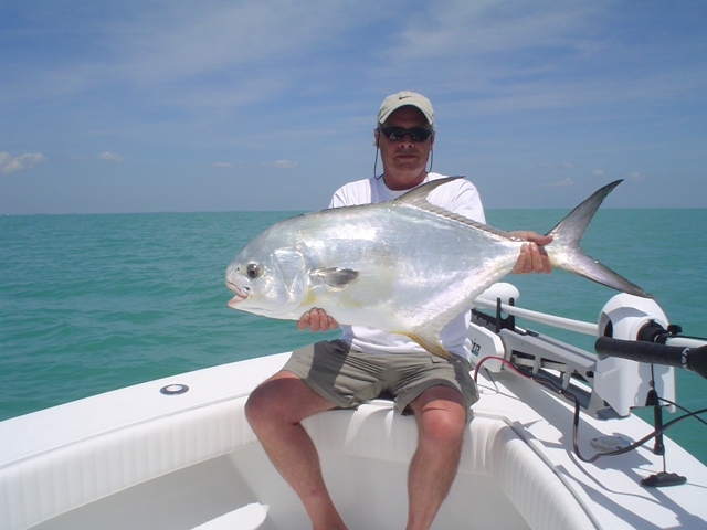 Tarpon and permit fishing charter in Southwest Florida.